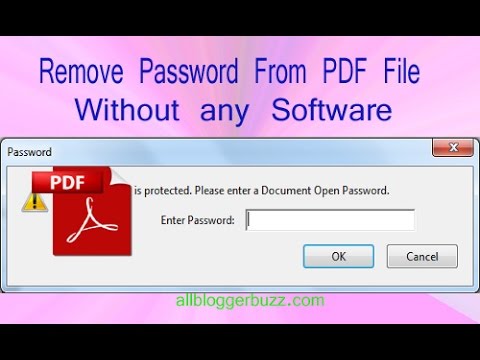 how to remove protection on pdf